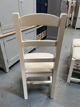 Load image into Gallery viewer, 4 x SUSSEX COTSWOLD CREAM
Ladderback Chair Linen Seat Pad Quality Furniture Clearance Ltd
