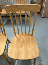 Load image into Gallery viewer, Set of 2 ELKSTONE MELLOW OAK
Spindleback Dining Chairs Quality Furniture Clearance Ltd