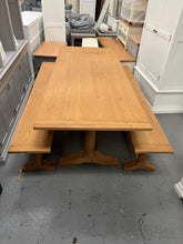Load image into Gallery viewer, ELKSTONE MELLOW OAK
Elkstone Oak Dining Table and Bench Set Quality Furniture Clearance Ltd