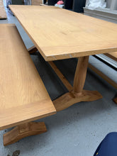 Load image into Gallery viewer, ELKSTONE MELLOW OAK
Elkstone Oak Dining Table and Bench Set Quality Furniture Clearance Ltd