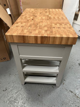 Load image into Gallery viewer, CHESTER DOVE GREY Butcher Block Island Quality Furniture Clearance Ltd