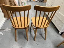 Load image into Gallery viewer, Set of 2 ELKSTONE MELLOW OAK
Spindleback Dining Chairs Quality Furniture Clearance Ltd