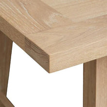 Load image into Gallery viewer, INGLESHAM WHITEWASH OAK
6 Seater Trestle Dining Table Quality Furniture Clearance Ltd