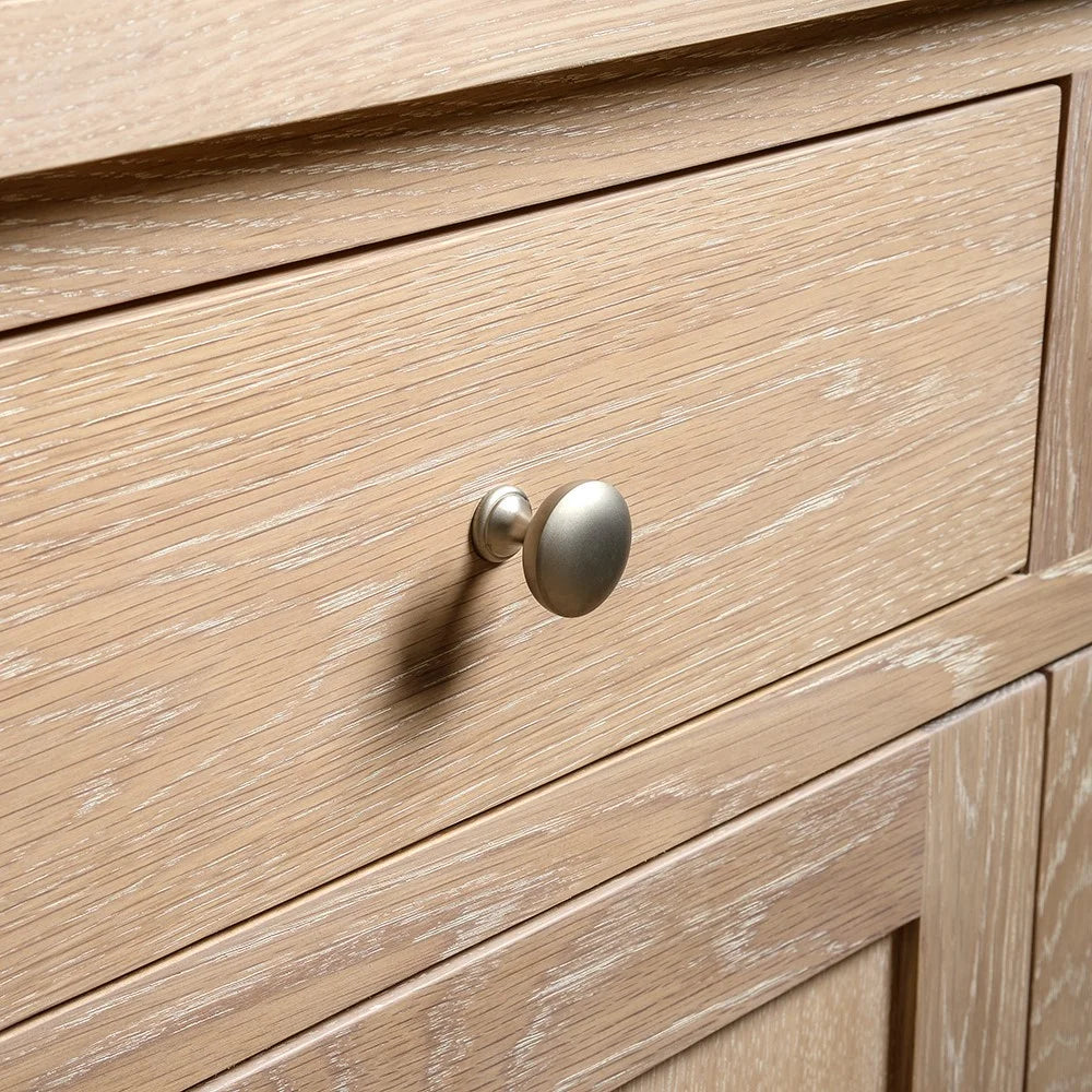 INGLESHAM WHITEWASH OAK 7 Drawer Chest Quality Furniture Clearance Ltd