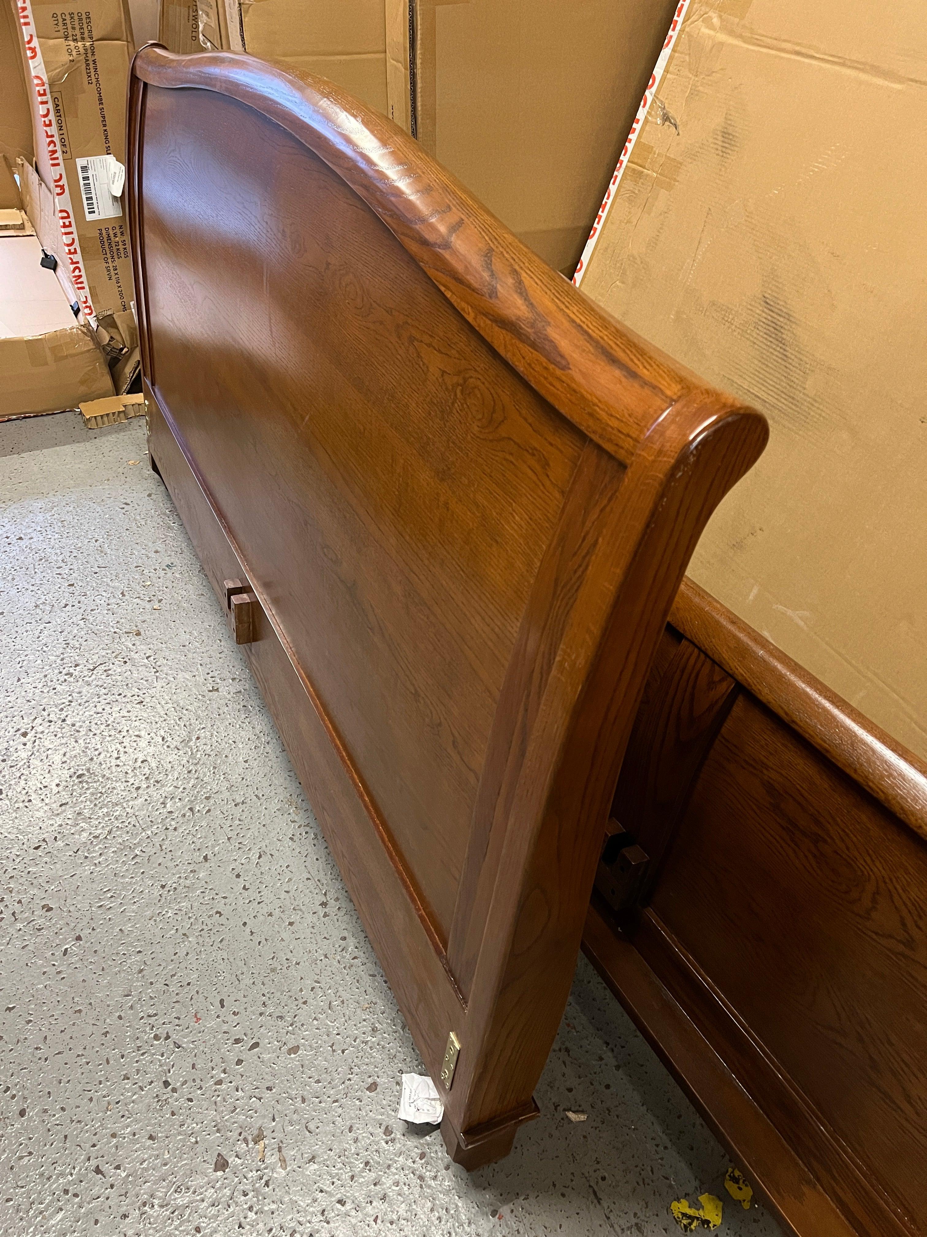 WINCHCOMBE DARK OAK
NEW 6ft Super King Sleigh Bed Quality Furniture Clearance Ltd