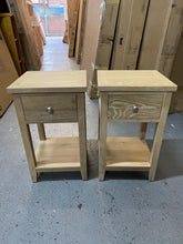 Load image into Gallery viewer, Set of 2 INGLESHAM WHITEWASH OAK
1 Drawer Bedsides Quality Furniture Clearance Ltd
