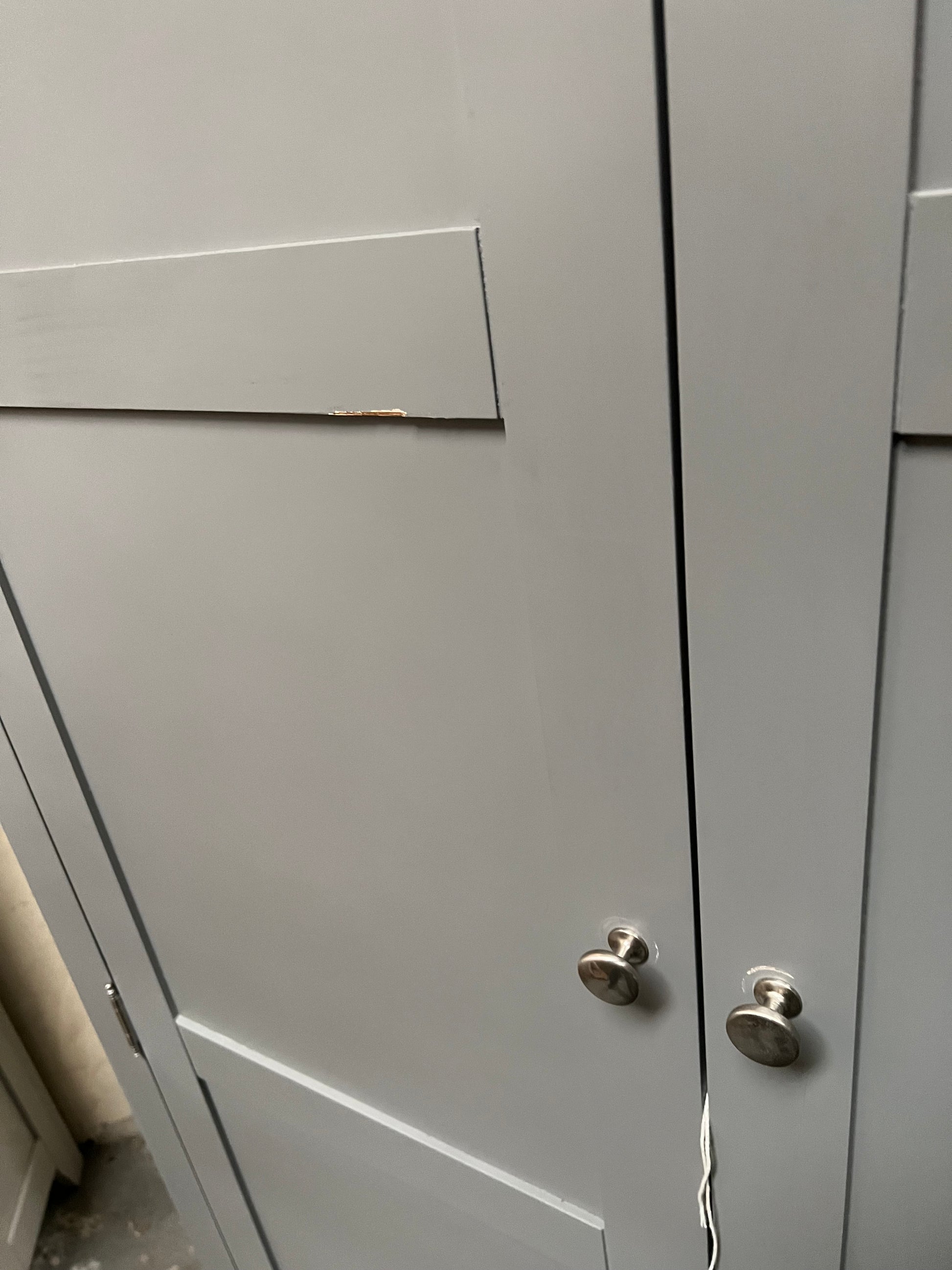 Sussex Storm Grey Double Larder. furniture delivered
