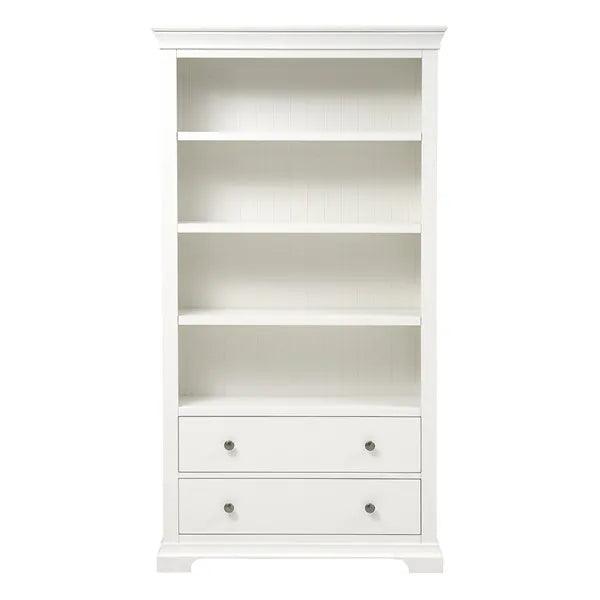CHANTILLY WARM WHITE Large Bookcase Quality Furniture Clearance Ltd