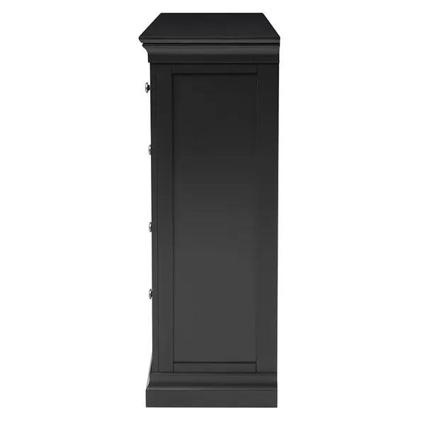 CHANTILLY DUSKY BLACK 7 Drawer Chest Quality Furniture Clearance Ltd