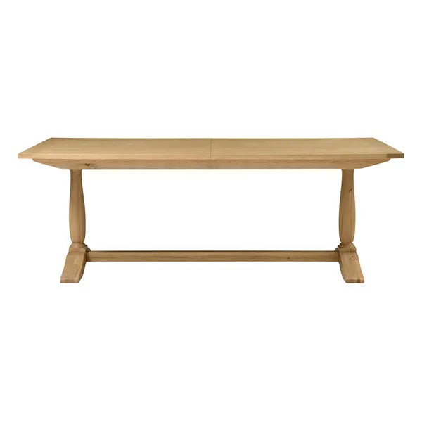 ELKSTONE MELLOW OAK Extending Dining Table 8-10 Seater Quality Furniture Clearance Ltd