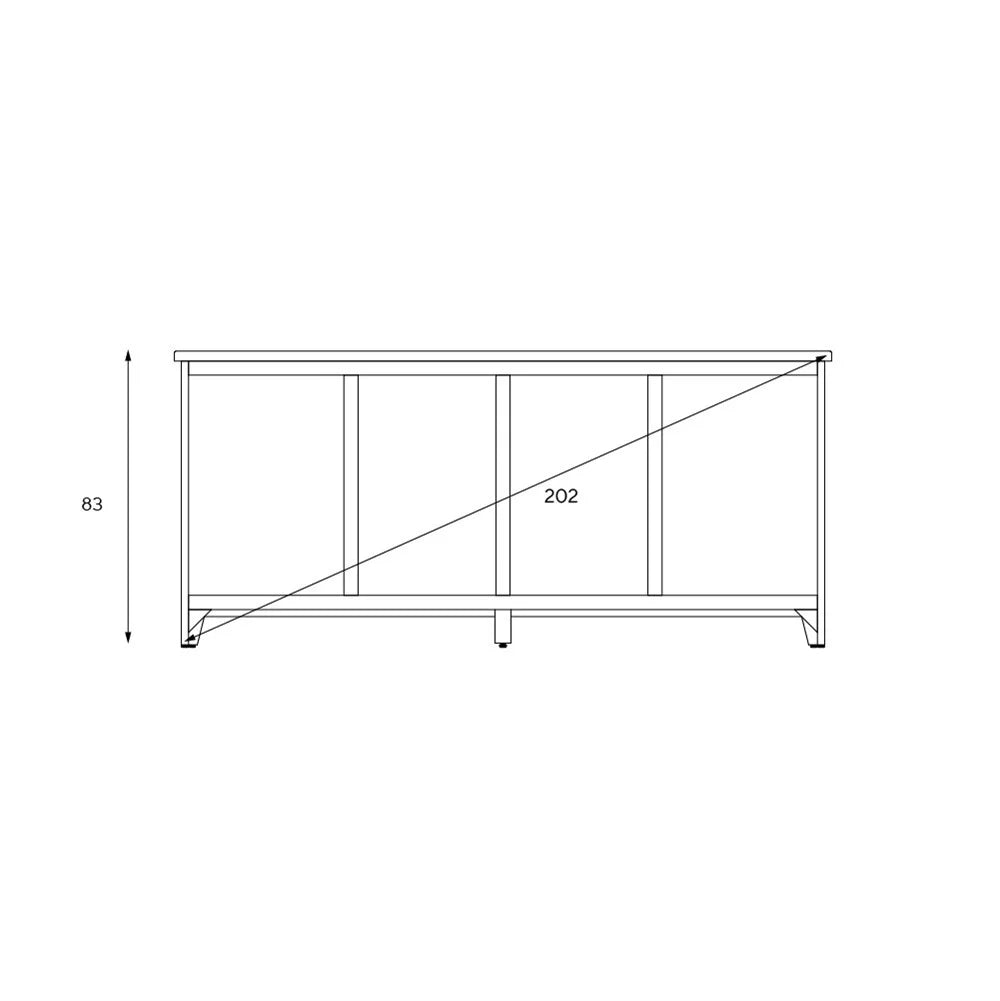 Chester Dove Grey Extra Large Sideboard Quality Furniture Clearance Ltd