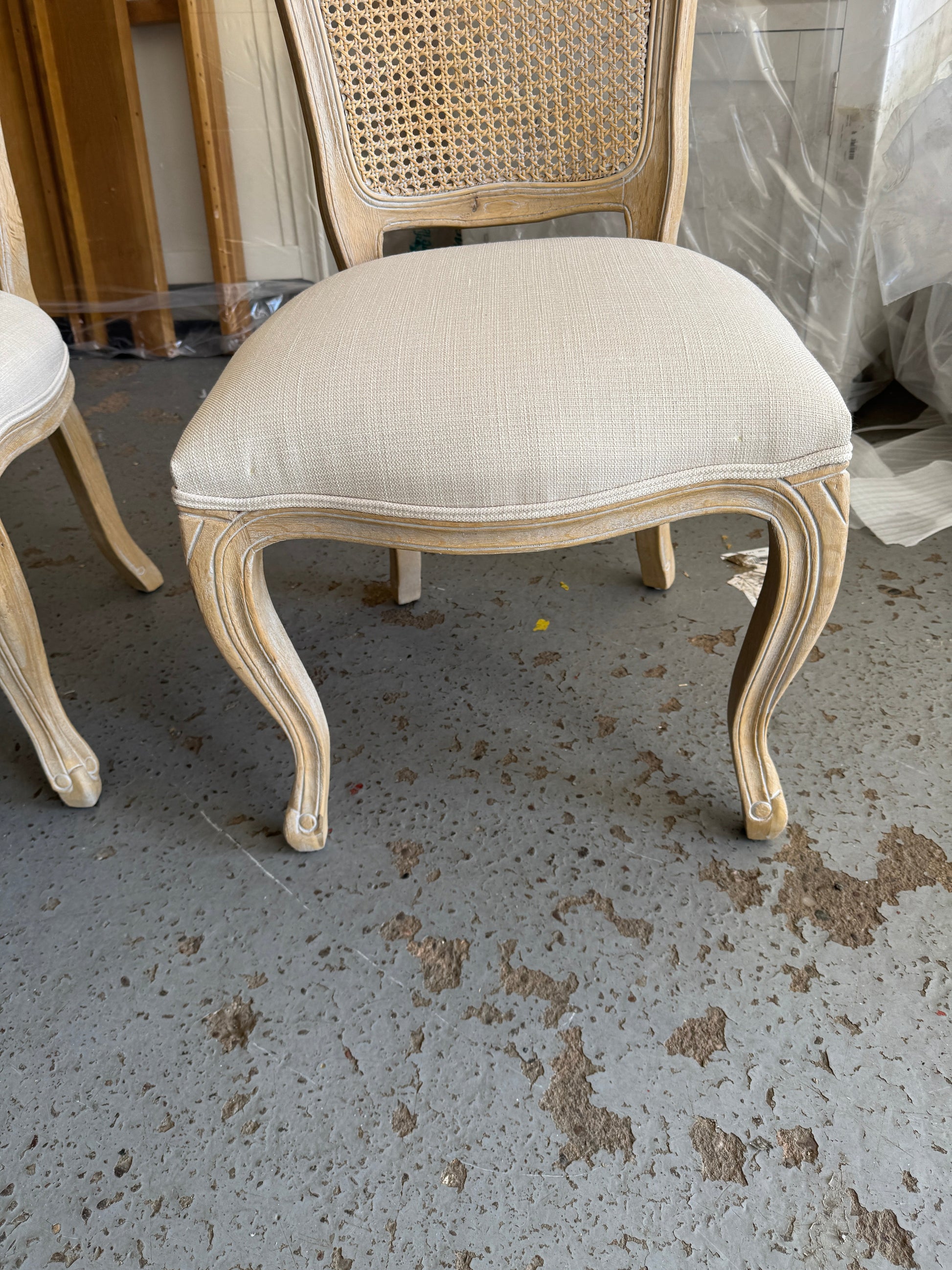 CAMILLE LIMEWASH OAK
Rattan Back Dining Chair - set of 2 Quality Furniture Clearance Ltd