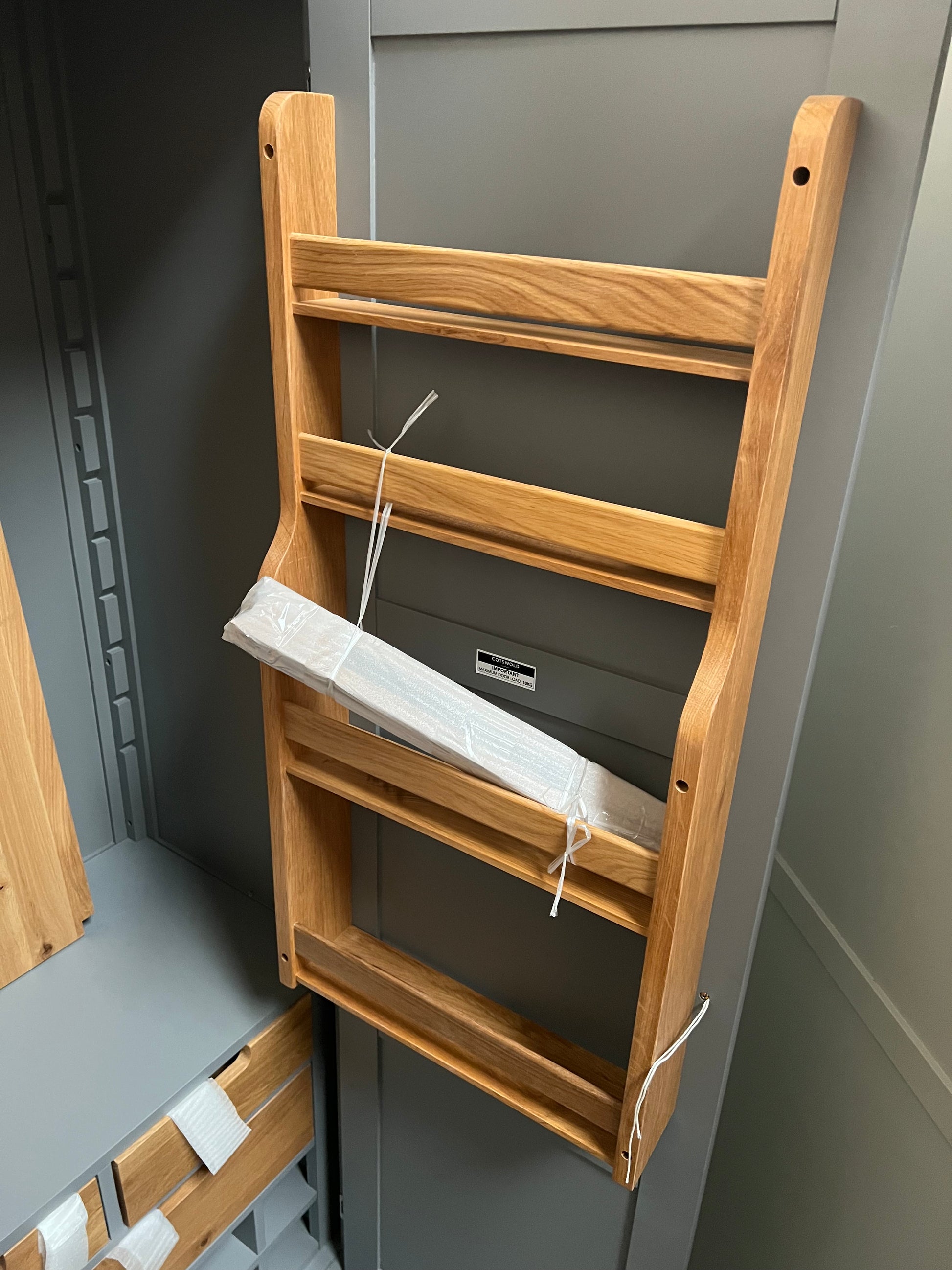 Sussex Storm Grey Double Larder. furniture delivered