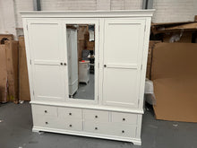 Load image into Gallery viewer, CHANTILLY WARM WHITE
Grand Triple Wardrobe Quality Furniture Clearance Ltd
