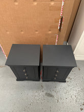 Load image into Gallery viewer, CHANTILLY DUSKY BLACK Set of 2 Bedside Tables Quality Furniture Clearance Ltd
