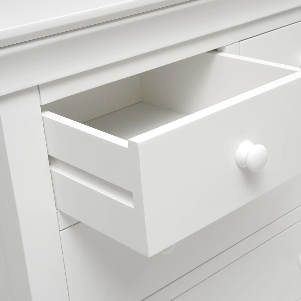 Chantilly Warm White 10 Drawer Chest Quality Furniture Clearance Ltd