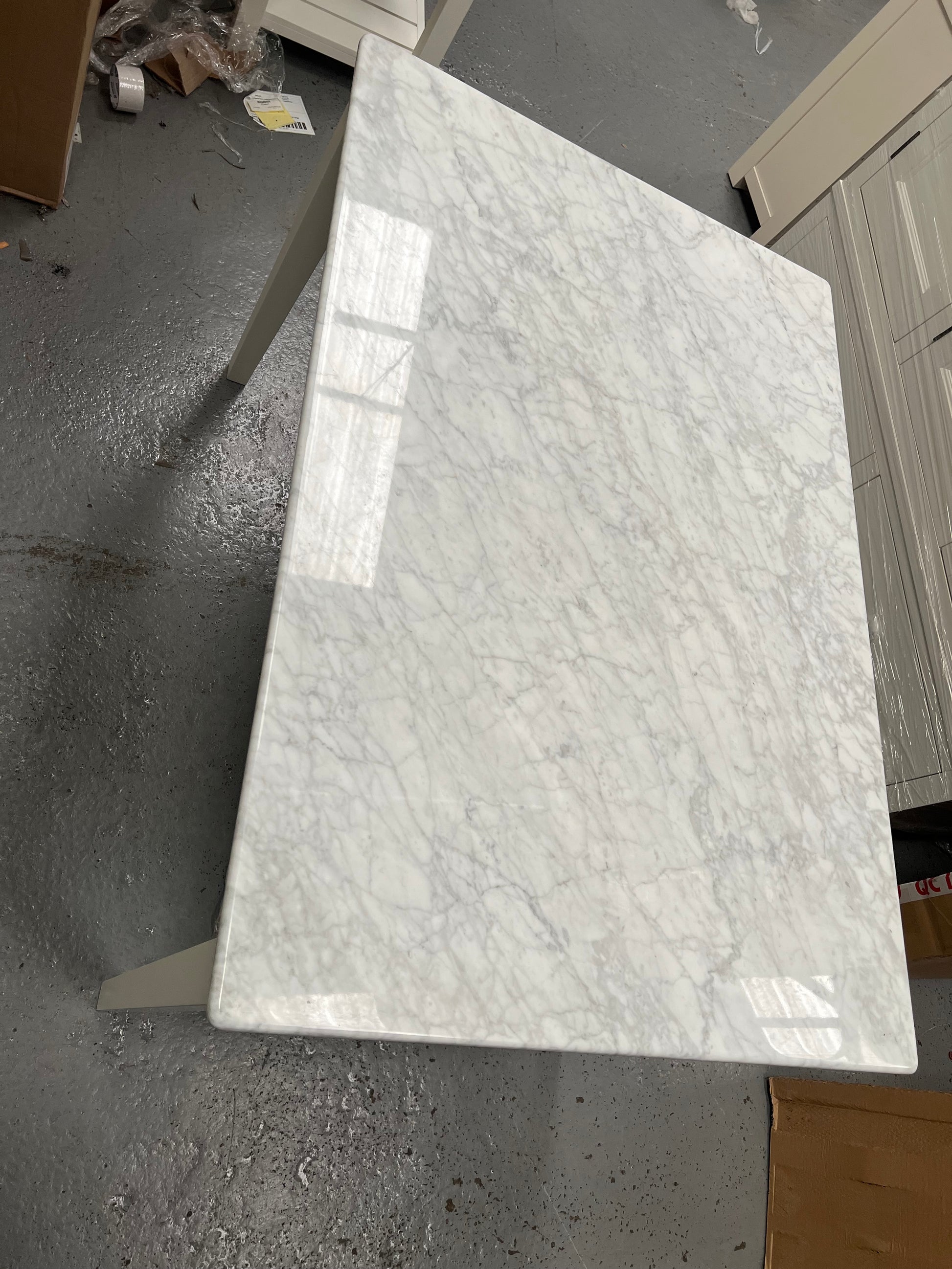 STOW WARM WHITE
Fixed Marble Top Table Quality Furniture Clearance Ltd
