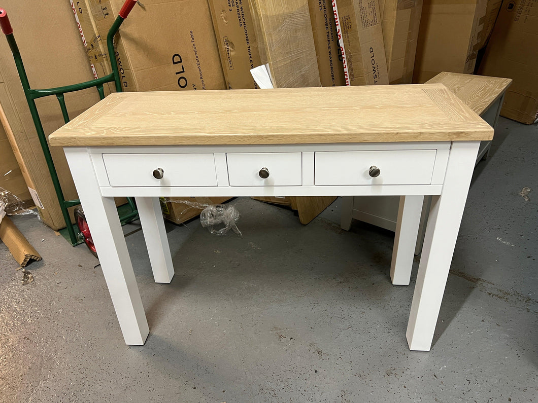 Chester Pure White Console Table/Desk furniture delivered