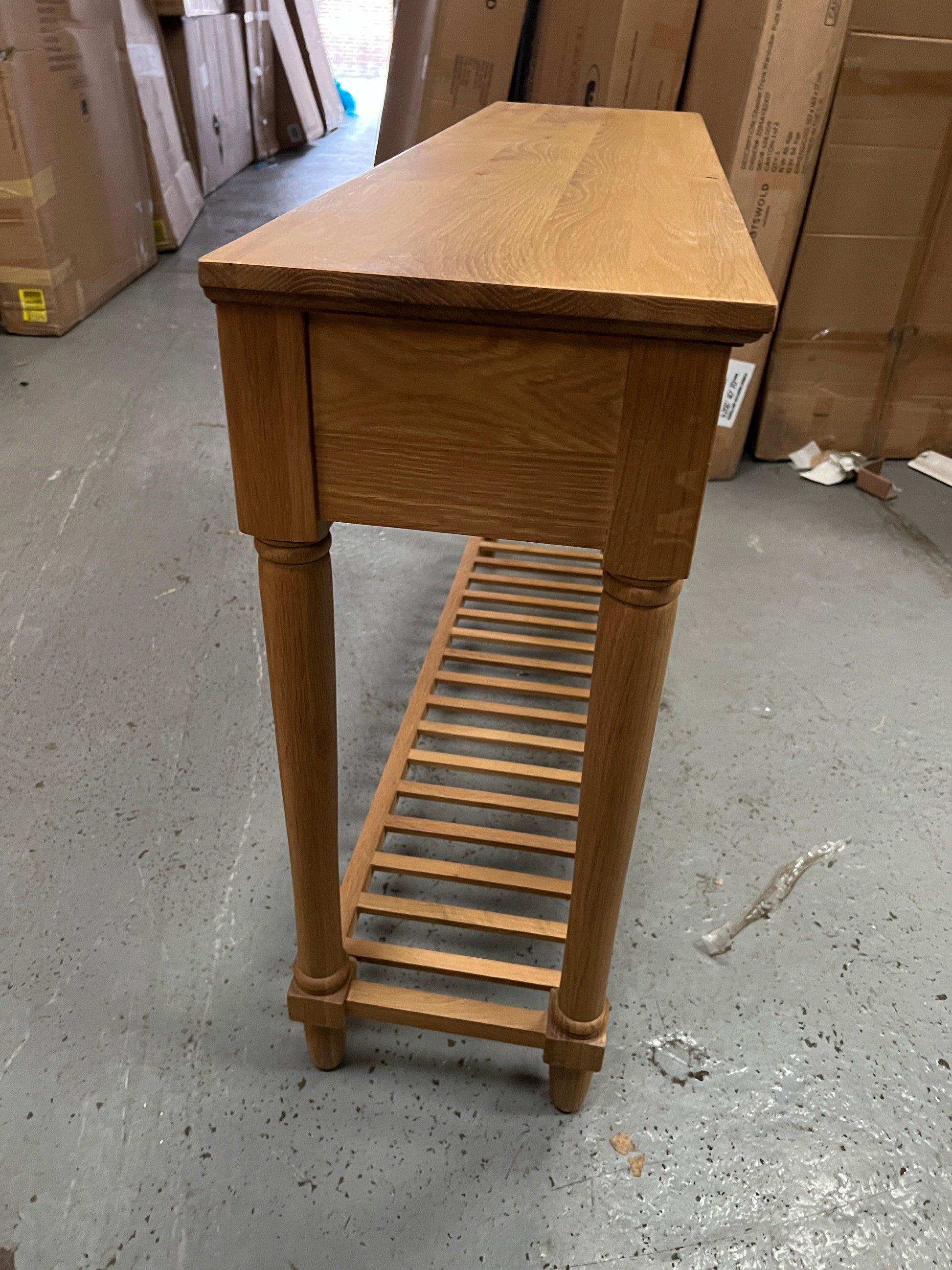 ELKSTONE MELLOW OAK Console Table Quality Furniture Clearance Ltd