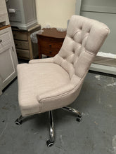 Load image into Gallery viewer, Upholstered Office Chair - Stone Linen Quality Furniture Clearance Ltd
