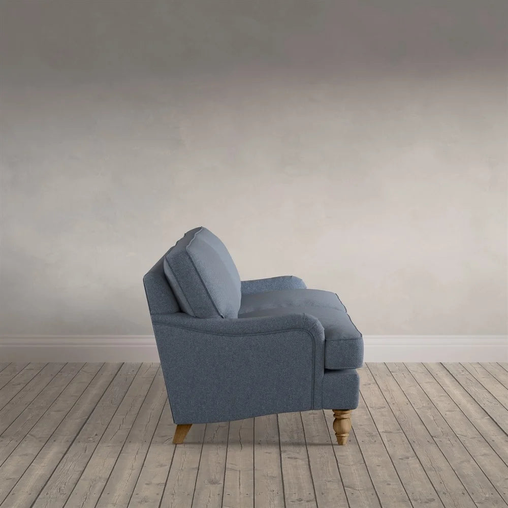 Morris - 3 Seater Sofa - Indigo - Rustic Weave Quality Furniture Clearance Ltd
