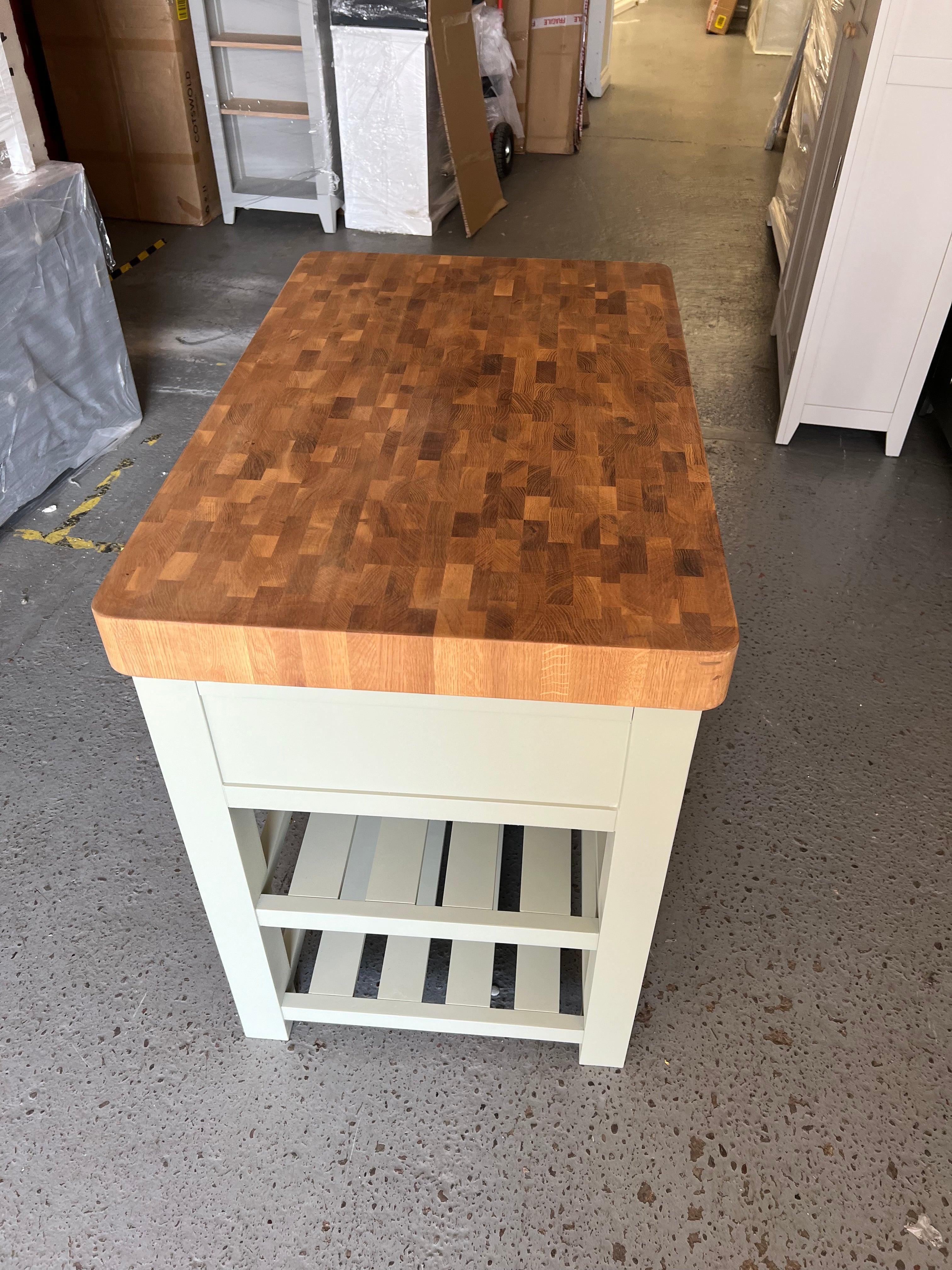 Sussex Sage Green Kitchen Island Quality Furniture Clearance Ltd