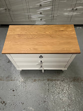Load image into Gallery viewer, ELKSTONE PAINTED PARCHMENT
Large 3 Drawer Bedside Quality Furniture Clearance Ltd
