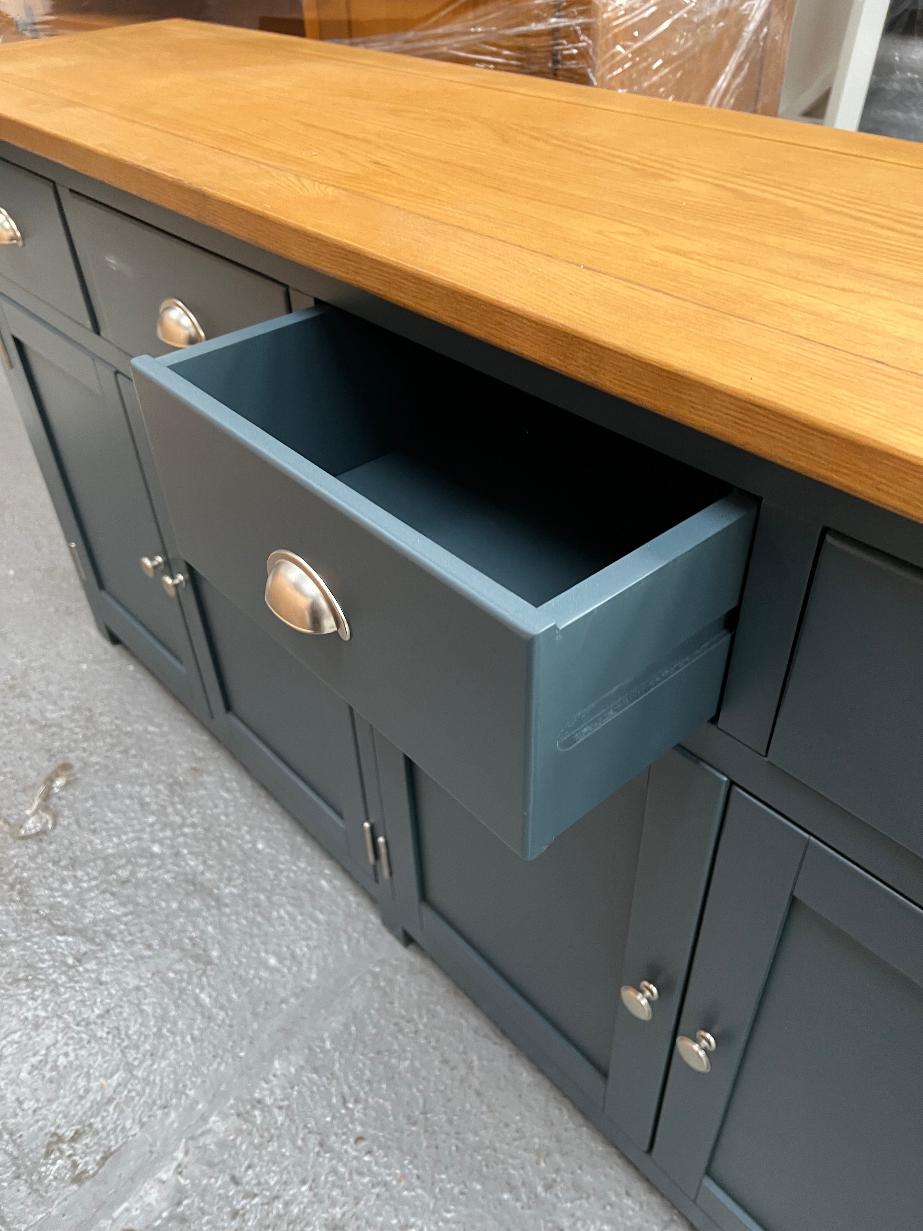 WESTCOTE INKY BLUE Extra Large Sideboard Quality Furniture Clearance Ltd