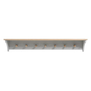 CHESTER DOVE GREY
7 Coat Peg Shelf (130cm) Quality Furniture Clearance Ltd