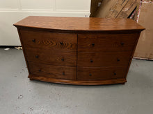 Load image into Gallery viewer, WINCHCOMBE DARK OAK Low and Wide 6 Drawer Chest Quality Furniture Clearance Ltd
