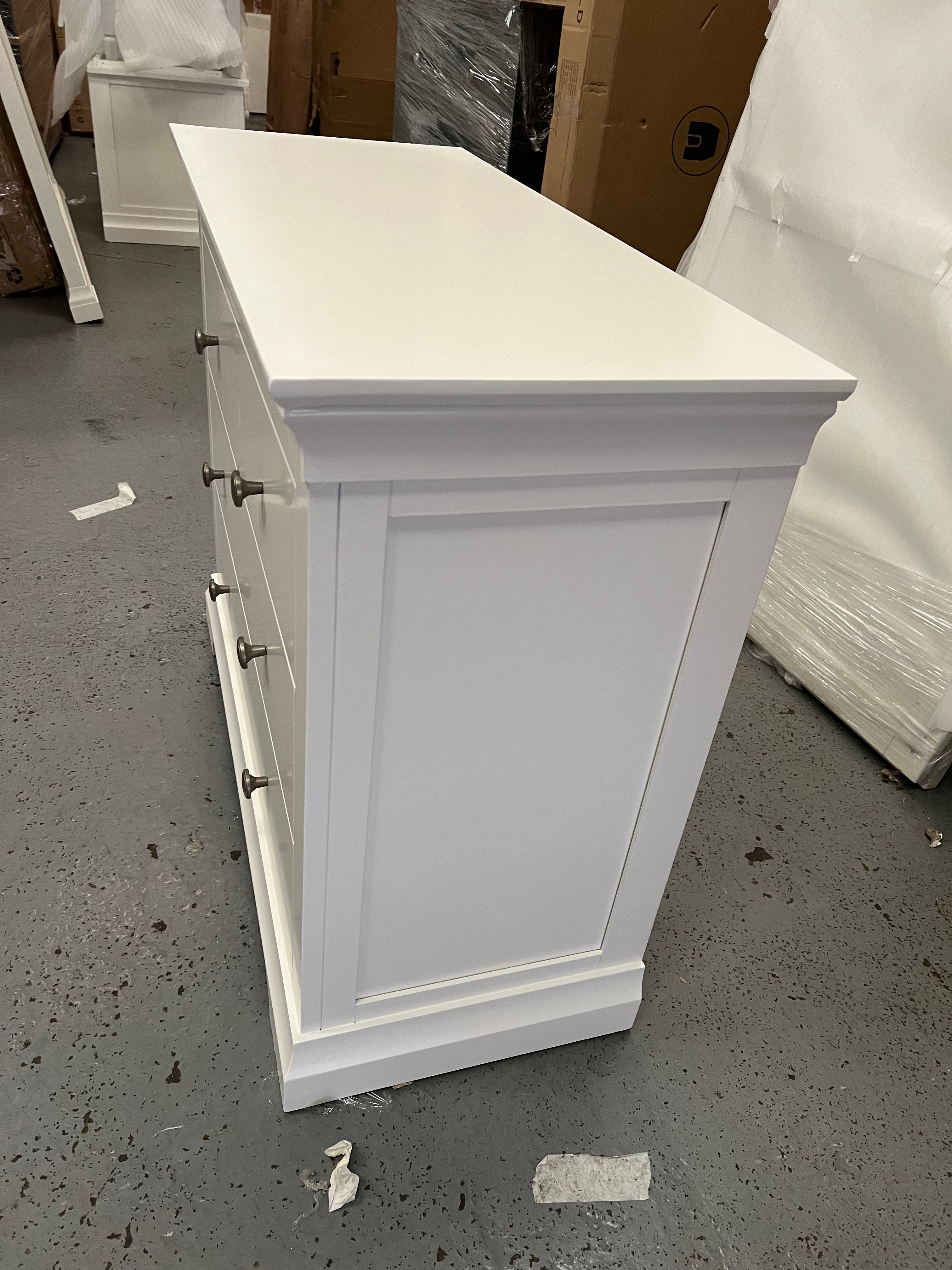 Chantilly Warm White 3 Drawer Petite Chest furniture delivered