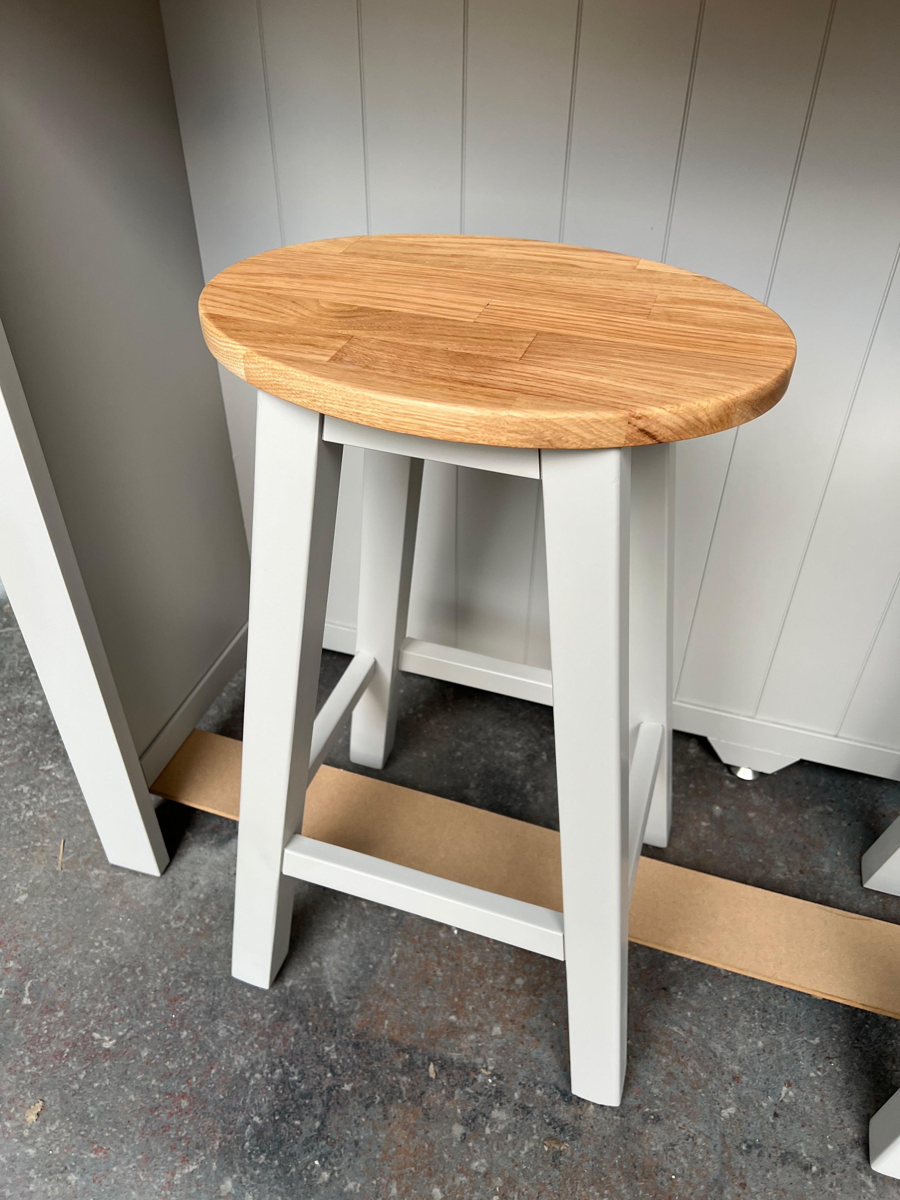 Portobello Grey Breakfast Bar Island with Stools. furniture delivered