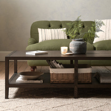 BLOCKLEY BROWN OAK Large Coffee Table Quality Furniture Clearance Ltd
