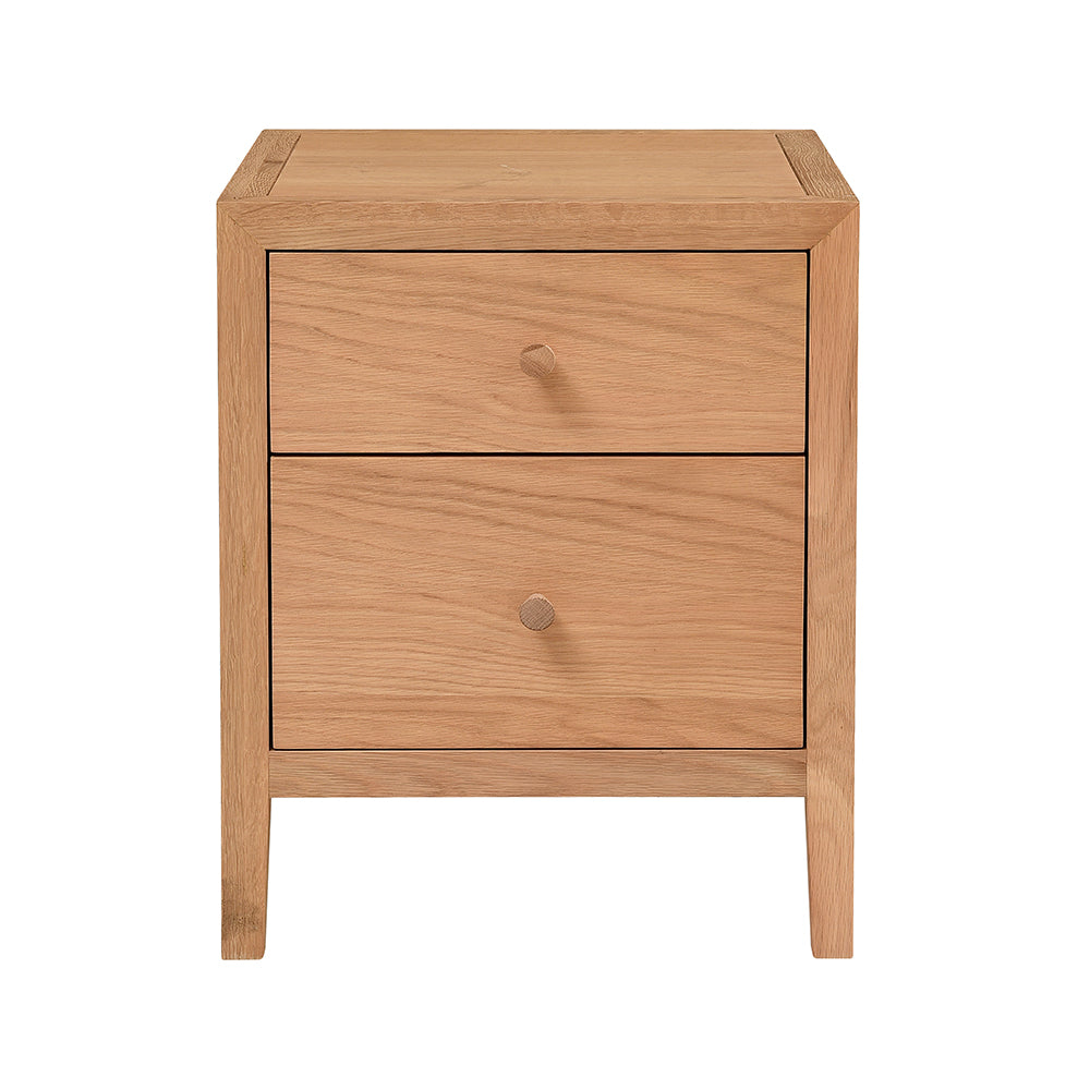 BLOCKLEY Light Oak Bedside Table Quality Furniture Clearance Ltd