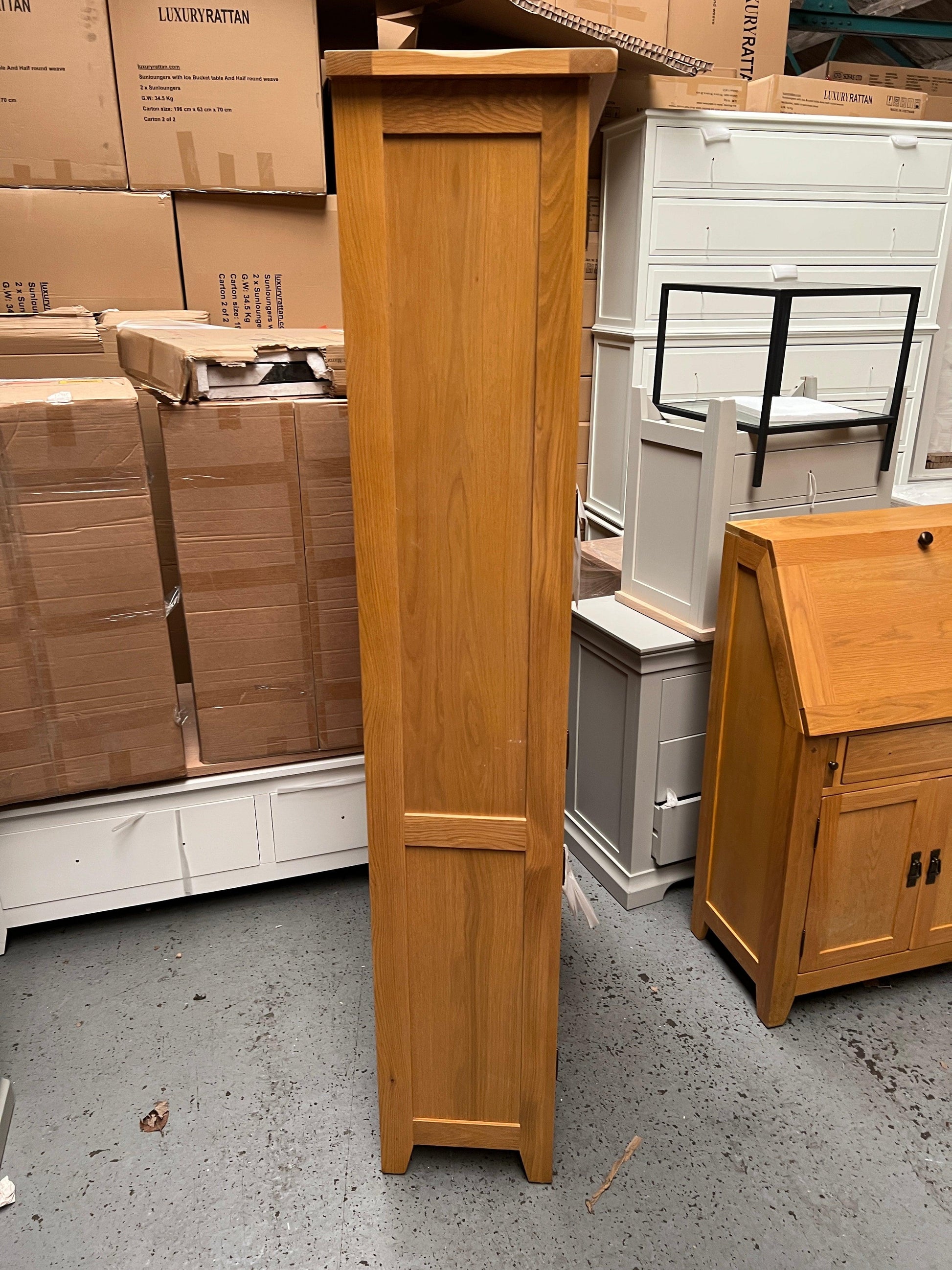 Oakland Rustic Oak Display Cabinet Quality Furniture Clearance Ltd
