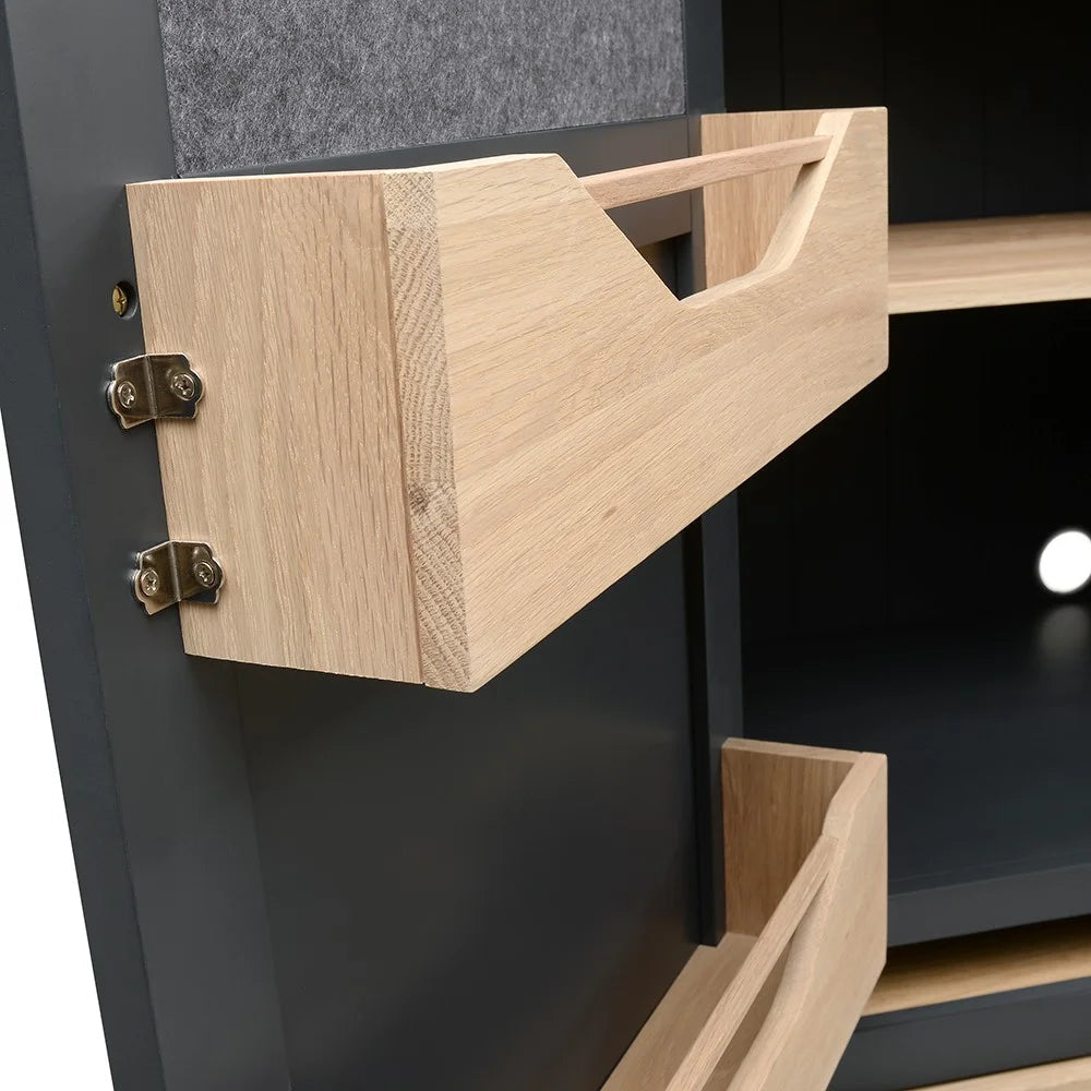 CHESTER CHARCOAL Hideaway Home Office Quality Furniture Clearance Ltd
