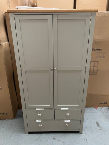 Hampshire ‘Country Life’ Double Larder - Grey Quality Furniture Clearance Ltd