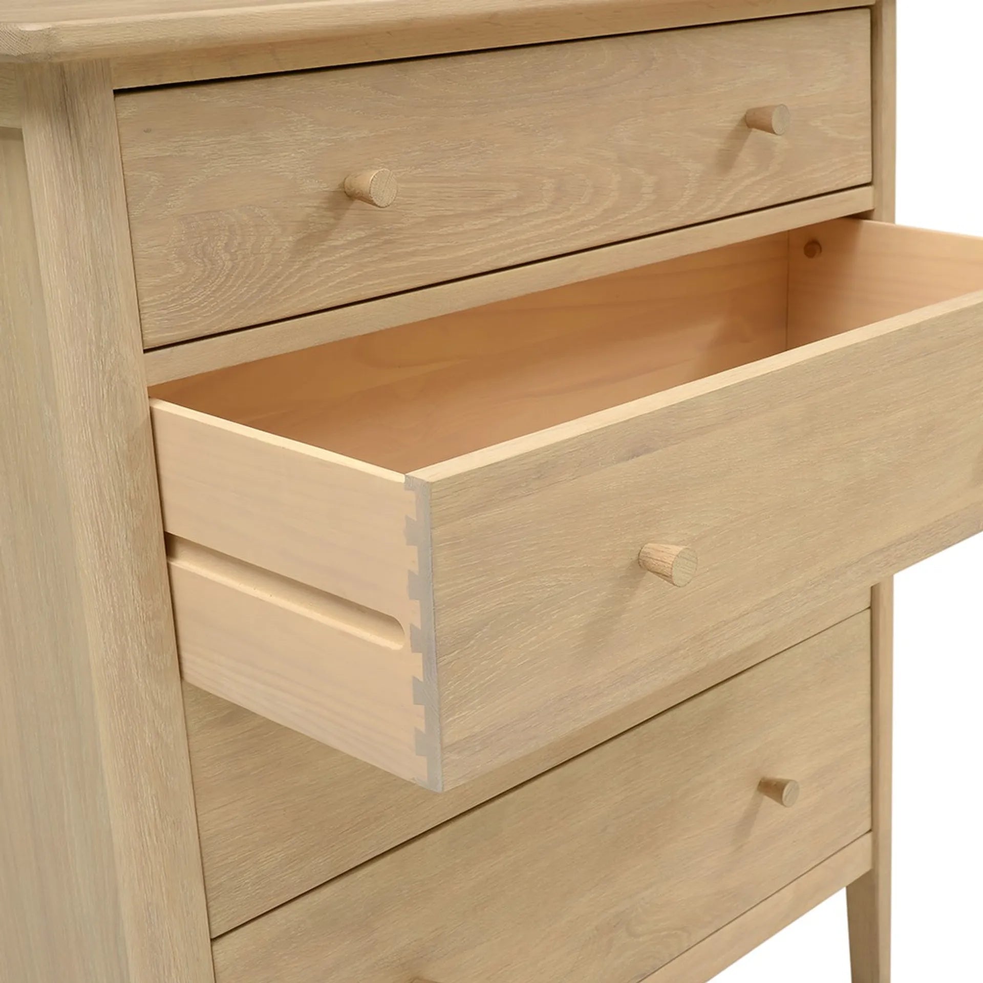 BERKELEY NORDIC OAK 4 Drawer Chest Quality Furniture Clearance Ltd