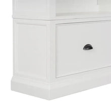 Load image into Gallery viewer, STOW WARM WHITE Large Bookcase with Drawers Quality Furniture Clearance Ltd
