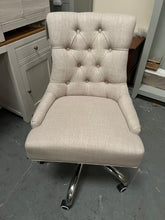 Load image into Gallery viewer, Upholstered Office Chair - Stone Linen Quality Furniture Clearance Ltd
