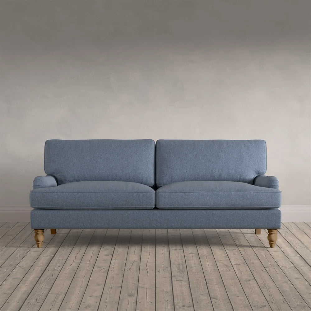 Morris - 3 Seater Sofa - Indigo - Rustic Weave Quality Furniture Clearance Ltd