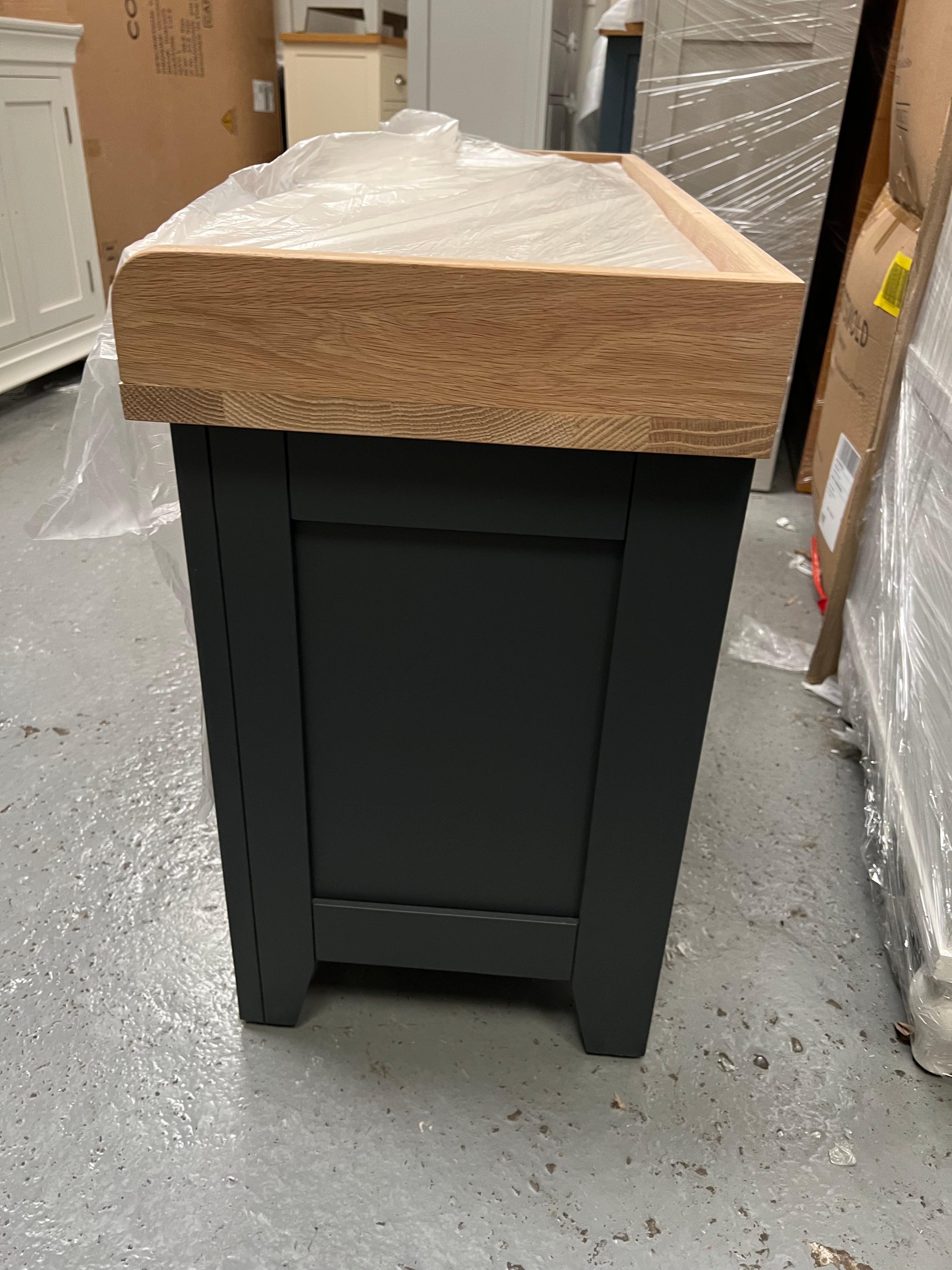 Chester Charcoal Open Shoe Storage Bench furniture delivered