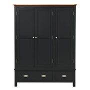 GLOUCESTER CHARCOAL  Triple Wardrobe Quality Furniture Clearance Ltd