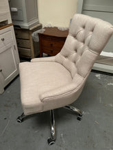 Load image into Gallery viewer, Upholstered Office Chair - Stone Linen Quality Furniture Clearance Ltd
