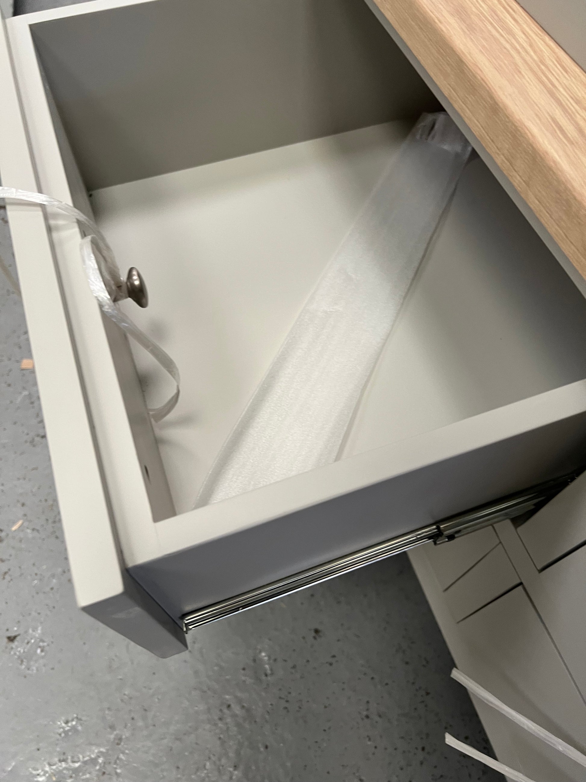 Chester Dove Grey Double Larder furniture delivered