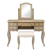 CAMILLE LIMEWASH OAK
Dressing Set with Stool Quality Furniture Clearance Ltd