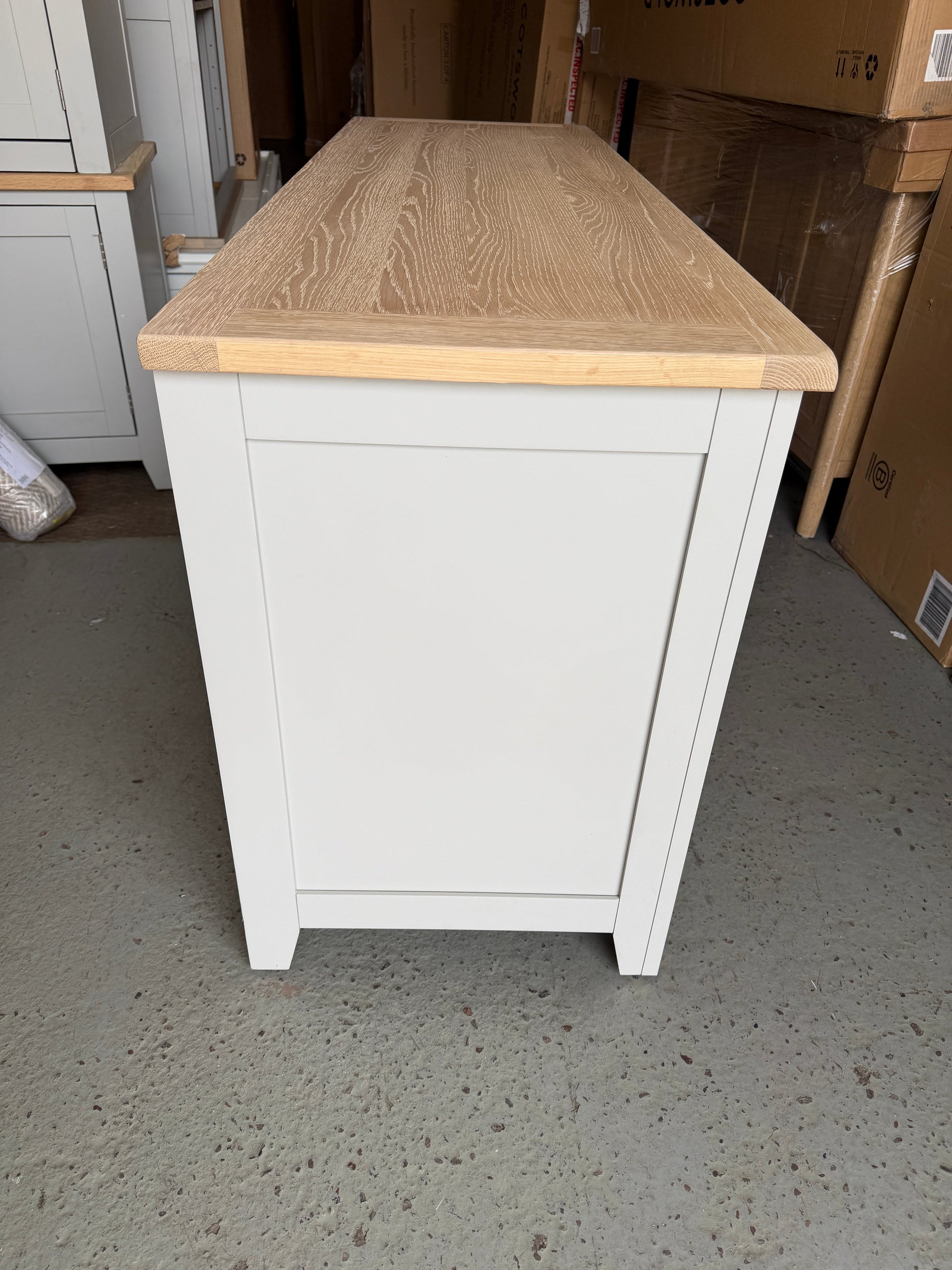 CHESTER DOVE GREY Double Pedestal Desk Quality Furniture Clearance Ltd