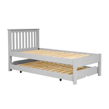 Load image into Gallery viewer, PENSHAM DOVE GREY Guest Bed and Trundle with Two Mattresses Quality Furniture Clearance Ltd
