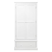 PENSHAM PURE WHITE Narrow Double Wardrobe Quality Furniture Clearance Ltd