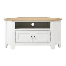 Load image into Gallery viewer, CHESTER PURE WHITE Corner TV Stand up to 55&quot; Quality Furniture Clearance Ltd
